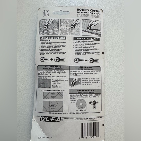 OLFA Rotary Cutter 28mm diameter- vintage - Picture 3 of 3